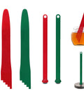 4 Piece Canning Kit With Magnetic Lid Lifter And Bubble Popper Heat Resistant Home Canning Tools In Red And Green A Must Have For Easy Home Preserving Now showing tools and jar