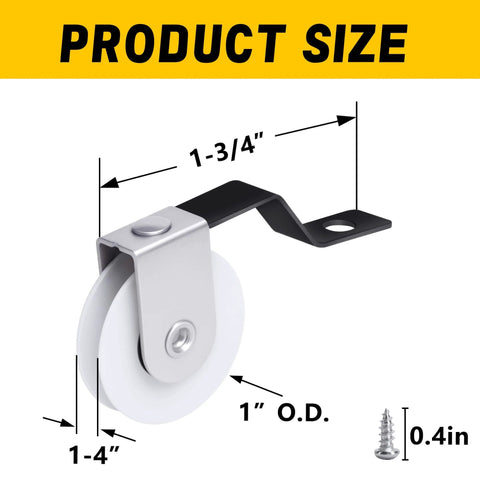 Spring Tension Screen Door Rollers 8 Pcs Replacement Kit For Sliding Doors 1 Inch Wheels Fits B638 B687 B639 Easy Install