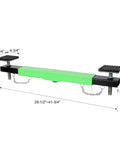 Rock Solid Heavy Duty Floor Jack Cross Beam Adapter With Beefy Steel Build For Zero Wiggle Lifts Adjustable Shop Crane Support Bar With Thick Grip Pads 4000 Pound Capacity, 29-1/2" to 41-3/4" size.