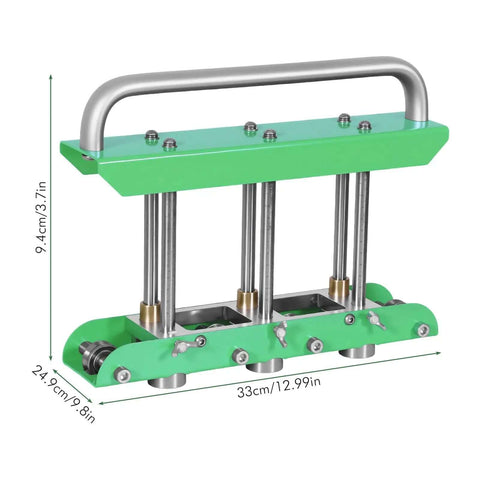 Heavy Duty Portable Sheet Metal Bender Station for 0 to 90 Degree Folds with dimensions shown, ideal for steel, aluminum, copper sheets.