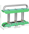 Heavy Duty Sheet Metal Bender Station For 0 To 90 Degree Bends, Disc Bending Machine With Wear Resistant Folding Tool, Pro Grade, size shown