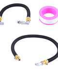 Upgrade Your Ride With A Premium 2PC Fuel Line Kit For Ford E250 E350 F250 F350 From 1988 To 1994, Perfect For The 6.9L And 7.3L IDI Diesel Engines To Keep The Flow Crisp. Black braided fuel line kit with metal fittings and PTFE tape roll