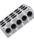 1-2-3 Block Set Built Tough For Milling, 5 Matched Pairs With 23 Holes, Pro Grade 0.0002 Inch Per Inch Precision, 1 X 2 X 3 Inch Hardened Tool Steel Jigs For Milling Machines, angled view