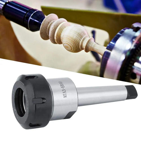 3-26Mm Morse Taper Collet Chuck Holder Carbon Steel beside woodturning process