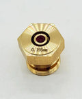 0.195mm Ruby EDM Wire Guide Nozzle With Flat Head And Extended Height for Wire Cutting Machines shown in close-up view.