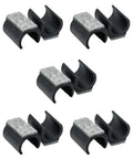 10 Pack Multipurpose Felt Chair Glides For Cantilever Chairs Floor Protectors on white background