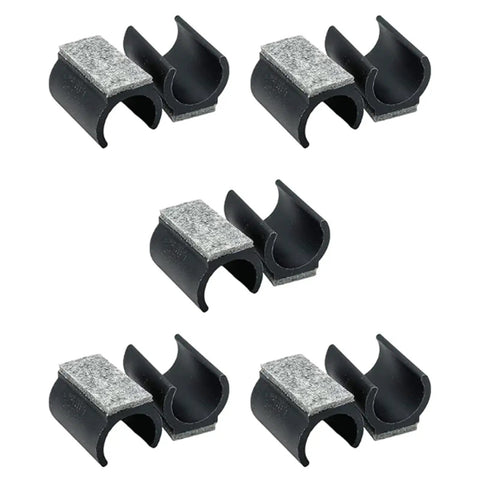 10 Pack Multipurpose Felt Chair Glides For Cantilever Chairs Floor Protectors on white background
