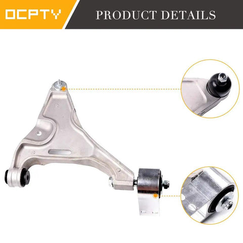 Beefed Up Buick Lucerne Front Lower Control Arm With Ball Joint Replacement Kit For 2006 2011 Suspension System Fits Cadillac DTS 2006 2011 Not For Limo Or Hearse, silver steel arm