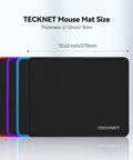 Ultra Smooth Gaming Mouse Pad With Dope Anti Fray Stitching Waterproof Surface And Non Slip Rubber Base Stitched Edges Works With Laser And Optical Mice Perfect For Laptop Setups, showing various colors and precise measurements.