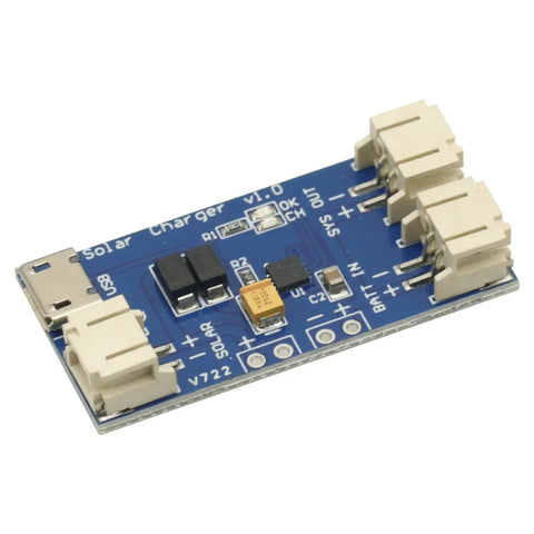 Hella Compact 3 Pack Solar Li Ion Battery Charger Board 500 Ma Cn3065 Chip with USB and solar input for DIY outdoor projects.