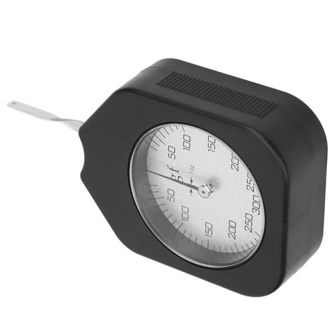 300-1 Dial Tension Gauge With Transparent Cover, Single Pointer Gram Force Meter, 300g Pocket Tensiometer For Relay Switches And Valve Springs black