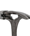 Close view of nail pull on Heavy Duty Steel Hammer With Milled Face 22 Oz For Demolition Drywall And Wood One Piece Forged Steel I Beam Shaft
