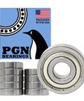 10 Pack 6200 ZZ Sealed Ball Bearings 10x30x9mm Chrome Steel Lubricated With Metal Shield displayed with USA packaging