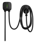 Hardwired Level 2 EV Charger 48 Amp Indoor Outdoor Car Charging Station With 18 Foot Cable Black Ready To Plug And Go For All EVs SAE J1772 Electric Vehicle Now showing compact design with cable
