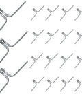 100 Piece Lawn Chair Webbing Clips Set For Fast DIY Chair Frame Repair Durable Metal Clips With Rubber Webbing Replacement