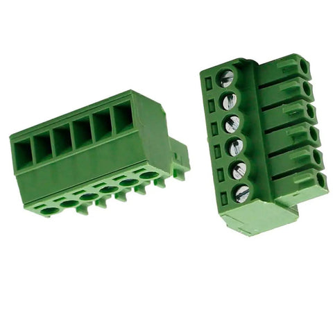 6 Pin Pluggable PCB Screw Terminal Block Female Connector 3.5mm Pitch Green Pack Of 10 For Easy Plug And Play Wiring