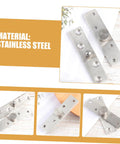 Hidden 360 Degree Door Hinges For Wood Doors And Bookcases That Spin Smoothly With Stainless Steel Pivot Mechanics, 4 Pack