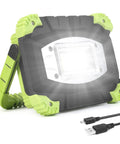 Portable LED Work Light 20W Rechargeable Flood Light With Built In Power Bank for hiking with USB cables