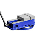 Heavy Duty Shop Ready 6 Inch Bench Vise With Seamless 360 Swivel Base and strong clamping for woodworking projects.