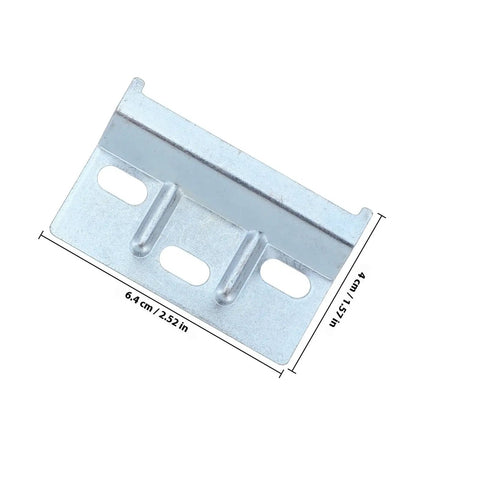 Heavy Duty Wall Cabinet Mounting Brackets Set Of 10 For Wood Cabinets Iron Flat Shelf Brackets With Easy Wall Installation close-up view