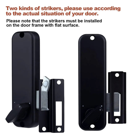 Keyless Entry Door Lock With Keypad Black No Battery Needed 100 Percent Mechanical Battery Free Password Protected Entry Weatherproof Combination Lock For Home Security