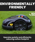 Big Yard Lawn Boss Robot Mower With 3600 Square Meters Coverage Per Charge And Four Hour Run Time 13.2Ah Lithium Battery on grass