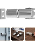 Heavy Duty Adjustable Stainless Steel Toolbox Latch With Polished Toggle Buckle For Secure Cabinet Hardware And Storage Boxes, top view showing closure.