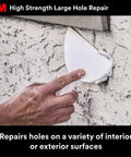 Heavy Duty Fiber Reinforced Spackling Compound, 12 Oz, For Large Hole Repairs In Drywall Plaster Stucco Concrete And Wood, 5x Faster Fix