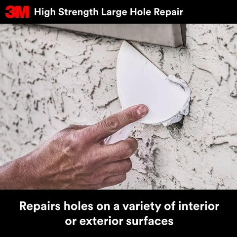 Applying Heavy Duty Fiber Reinforced Spackling Compound 32 Oz Quick Patch For Large Holes 3 To 5 Inches In Drywall Plaster Stucco