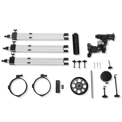 Components of 130EQ Reflector Telescope With 650mm Focal Length And 130mm Aperture Easy Manual Equatorial Mount Awesome For Adult Stargazers