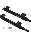 Heavy Duty Ball Bearing Keyboard Tray Slides For Under Desk Pull Out Keyboard Platform With 10 To 12 Inch Full Extension Rails, black steel pair with screws