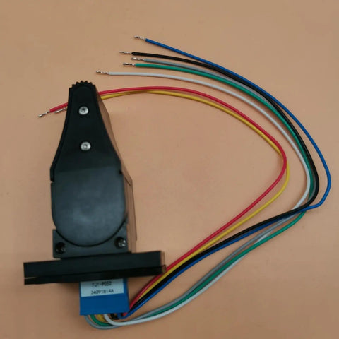 Top Shelf Upper Control Box Joystick Controller 2441305250 for Haulotte Star with connecting color-coded wires.