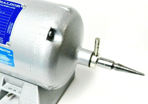 Baldor lathe motor with spindle arbor hole three eighths inch for Baldor lathe motor friction grip three and a half inch long set of two left and right machined solid steel for toolroom use