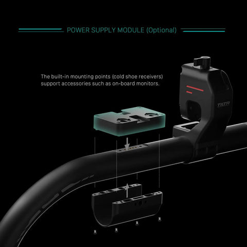 Basic Ring Grip Plus Control Kit for DJI RS2 RS3 Pro RS4 RS4 Pro RS5 Wireless Gimbal Control with mounting points detailed view