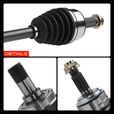 Pair Of Front CV Axle Shafts For Honda Accord 2008-2014 2.4L Civic 2014 1.8L EX Manual Acura TSX 2009-2013 2.4L details