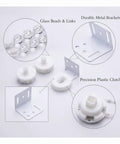 Easy DIY Roller Blind Pull Chain Repair Kit with glass beads, metal brackets, and plastic clutch for window shade restoration.