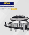 Beefy Front Wheel Bearing And Hub Assembly 515169 For Ford F150 4x4 2015 2016 2017 Front With ABS 6 Lug Bolts Premium Grade Aftermarket Drop In Replacement