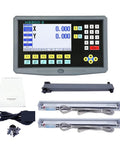 Top Shelf Digital Calipers Dro Kit with Plug And Play Multilingual LCD Screen and Two Axis Glass Scale Encoder for precise lathe use.