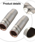 Heavy Duty 14Piece MIG Welding Tips Kit With 0.8mm 0.030 And 1.0mm 0.040 Contact Tips, Gas Nozzles, Copper Brass Consumables