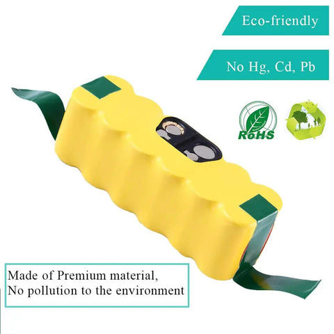 Roomba Replacement Battery 14.4V 4500mAh NiMH High Capacity Battery For Roomba 500 600 700 800 900 Series Robots