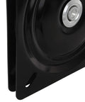 Kickass Heavy Duty 8 Inch Bar Stool Swivel Plates Replacement close-up view of coated steel mount for 360 rotation.