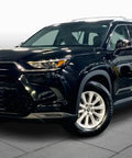 Top Rated Premium Silver Roof Rack Cross Bars Heavy Duty Fit For Toyota Grand Highlander 2023 To 2026 Pair Set on black SUV