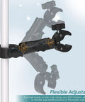 Double Clamp Umbrella Camera Pole With 360 Degree Ball Head And Magic Socket Arm showing flexible crab clamp configuration.
