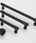 Matte Black Cabinet Pulls 10 Pack 5 Inch 128mm Hole Centers Aluminum Kitchen Cabinet Handles for Doors Drawers