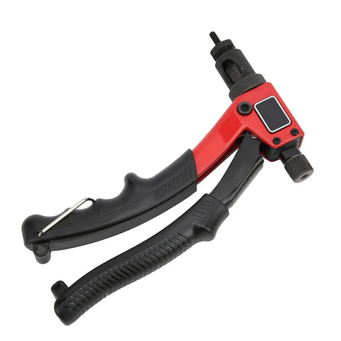 Rivet Nut Gun Kit Hand Riveter Manual Setter Tool M3 To M6 for automotive projects, red and black handle.