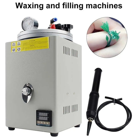 Wax Injector With Pressure Gauge And Vacuum System For Jewelry Casting Adjustable Temperature To 100 C Precision Molten Injection