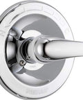 Chrome Delta Faucet Tub And Shower Trim Kit For Valve Rough With Pressure Balance Cartridge Not Included ADA compliant handle