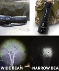 High Powered LED Flashlight S1200 Mid Size Zoomable Beam Water Resistant Handheld Light For Camping Outdoor Adventures