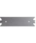 Flat view of Saf Te Plate Protectors for cables and plastic pipes, 1.5x6 inch steel, nail puncture shield for wood studs.