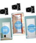 T Shaped Black Painted Door And Window Hinges Three And A Half Inch Heavy Duty Slotted Bearing Hinge for doors and gates